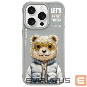 Muud kaubad Nimmy  Nimmy Cool&Cute 2.0 Bear Case for iPhone 15 Pro - Gray 