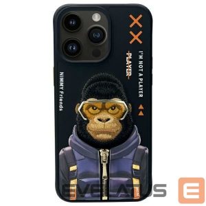 Muud kaubad Nimmy  Nimmy Cool&Cute 2.0 Monkey Case for iPhone 15 Pro Max - Black 