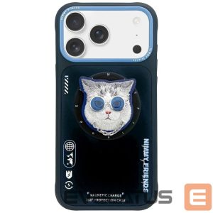Muud kaubad Nimmy  Nimmy Glasses Cool Cat MagSafe Case for iPhone 17 - Black and Blue 