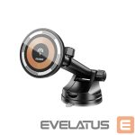 Automaatne hoidja Dudao  Magnetic holder with MagSafe inductive charger for cockpit/air vent 15W Dudao F12MAX+ - black 