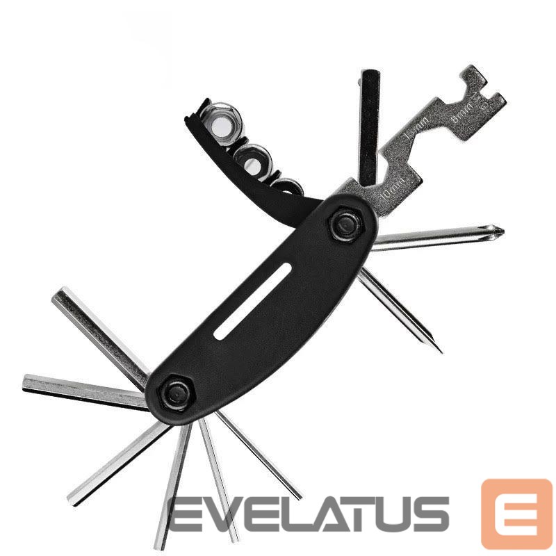 Jalgratta tarvik Rockbros Rockbros GJ1601 16-in-1 multi-tool for bicycle repair - black