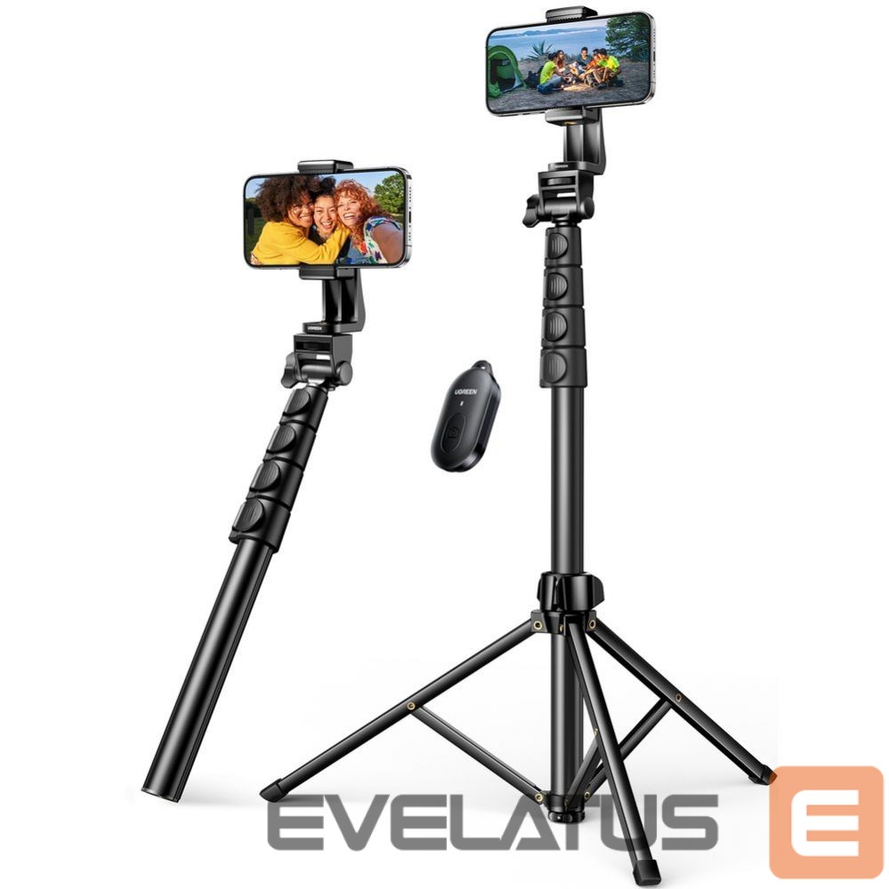 Kaameratarvik Ugreen Ugreen LP680 selfie stick with stand and Bluetooth remote control 1.8m - black
