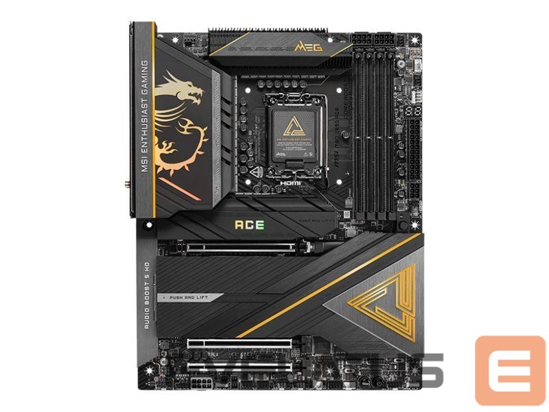 Intel protsessori emaplaat MSI MEG Z890 ACE | Processor family Intel | Processor socket LGA1851 | Supported hard disk drive interfaces SATA, M.2 | Number of SATA connectors 4