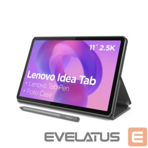 Tahvelarvuti Lenovo  Idea Tab 11 2.5K Mediatek Dimensity 6300/8GB/256GB/Android 15/Grey/2Y Warranty |  Tab (without power adapter) | Idea Tab | 11 " | Luna Grey | IPS | 2560x1600 pixels | MediaTek | Dimensity 6300 | 8 GB | Soldered LPDDR4x | 256 GB | Wi-Fi | Front camera | 5 MP | Rear camera | 8 MP | Bluetooth | 5.2 | Android | 15 or Later | Warranty 24 month(s) | Folio Case +  Tab Pen 