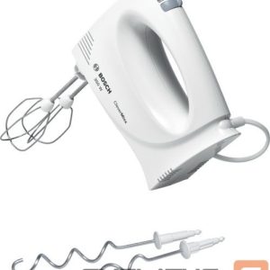 Mikserid ja blenderid Bosch  Hand Mixer MFQ3030 Hand Mixer 350 W Number of speeds 4 Stainless steel/Plastic Turbo mode White 