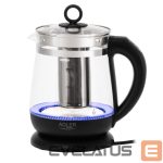 Veekeetja Adler  Kettle | AD 1299 | Electric | 2200 W | 1.5 L | Glass | 360° rotational base | Black 