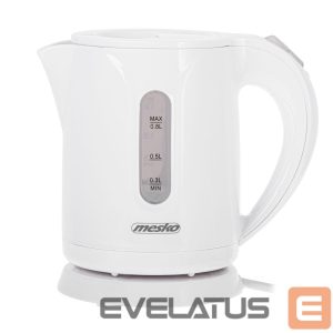 Veekeetja Mesko  Kettle | MS 1376 | Electric | 850 W | 0.8 L | Plastic | 360° rotational base | White 