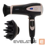 Tervishoid Mesko  Hair Dryer | MS 2287 | 2200 W | Number of temperature settings 3 | Diffuser nozzle | Black/Champagne 