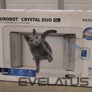 Kariloomade jaoks PETKIT  SALE OUT.  Purobot Crystal Duo with Camera Self-Cleaning Cat Litter Box | White | DAMAGED PACKAGING 