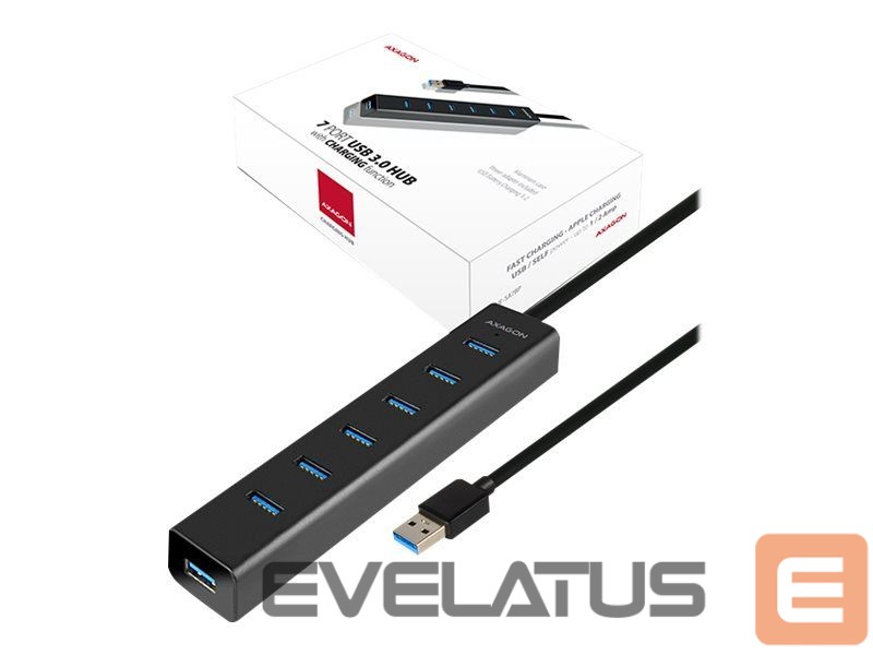 Laadija Axagon HUE-SA7BP USB3.0 CHARGING hub
