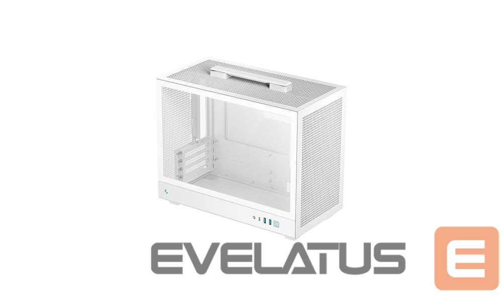 Arvuti korpus Deepcool Case | CH160 PLUS WH | White | Micro ATX | Power supply included No