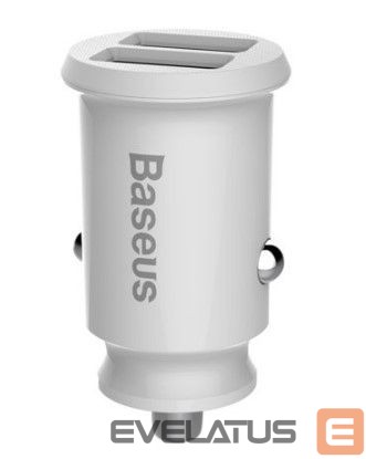 Autolaadijad Baseus rain Car Charger mini car charger 2x USB 3.1A white (CCALL-ML02) White