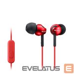 Juhtmevabad kõrvaklapid Sony  In-ear Headphones EX series, Red  MDR-EX110AP In-ear, Red 
