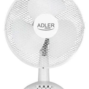 Ventilaator Adler  AD 7304 Desk Fan, Number of speeds 3, 45 W, Oscillation, Diameter 40 cm, White 
