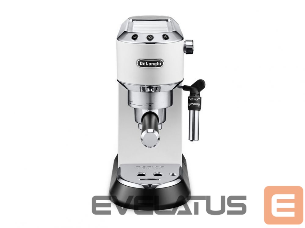 Muud väikesed kodumasinad DeLonghi Dedica Pump Espresso EC685W Pump pressure 15 bar Built-in milk frother Semi-automatic 1300 W White