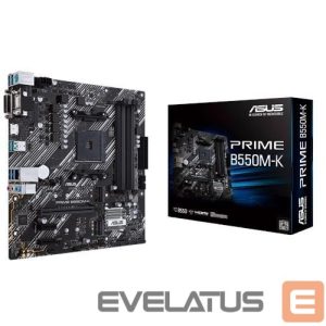 AMD protsessori emaplaat Asus  Mainboard||AMD B550|SAM4|MicroATX|2xPCI-Express 3.0 1x|2xM.2|1xPCI-Express 4.0 16x|Memory DDR4|Memory slots 4|1x15pin D-sub|1xDVI|1xHDMI|6xUSB 3.2|1xPS/2|1xRJ45|3xAudio port|PRIMEB550M-K 