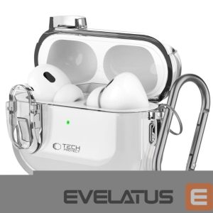 Korpus kõrvaklappidele Tech-Protect Apple SLIM HOOK APPLE AIRPODS PRO 1 / 2 Transparent
