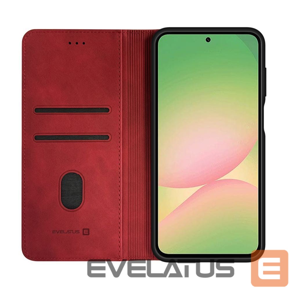 Kaaned - kaaned Evelatus Samsung Galaxy A57 Book Case Red
