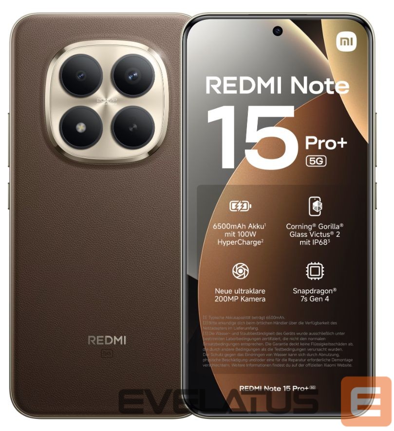 Nutitelefon Xiaomi Redmi Note 15 Pro+ 8/256GB Mocha Brown