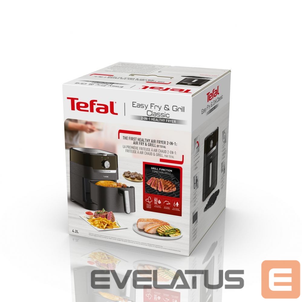 Lauagrillid TEFAL Fryer Easy Fry and Grill EY501815 Power 1550 W, Capacity 4.2 L, Black