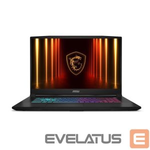 Sülearvuti MSI  Notebook||Katana 17 HX B14WGK|CPU Intel® CoreT i7|i7-14650HX|17.3 "|1920 x 1080 pixels|RAM 16 GB|DDR5-SDRAM|SSD 1000 GB|Discrete graphics NVIDIA GeForce RTX 5070|8 GB|On-board graphics Yes|Numeric keypad Yes|OS installed Windows 11 Home|Colour Black|Weight 2.7 kg|5600 MHz|KATANA17HXB14WGK-264NL 