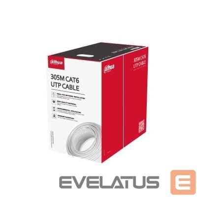 Võrgulülitid DAHUA CABLE CAT6 UTP 305M WHITE/PFM923I-6UN-C