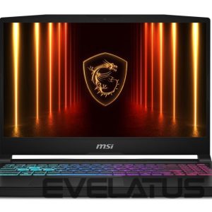 Sülearvuti MSI  Notebook||Katana 15 HX B14WEK|CPU Intel® CoreT i7|i7-14650HX|15.6 "|1920 x 1080 pixels|RAM 16 GB|DDR5-SDRAM|SSD 1000 GB|Discrete graphics NVIDIA GeForce RTX 5050|8 GB|On-board graphics Yes|Numeric keypad Yes|OS installed Windows 11 Home|Colour Black|Weight 2.4 kg|5600 MHz|KATANA15HXB14WEK-826NL 
