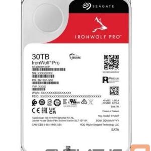Kõvaketas HDD SeaGate  HDD||IronWolf Pro|30TB|512 MB|7200 rpm|3,5"|ST30000NT011 