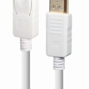 Monitori tarvik Gembird  CABLE DISPLAY PORT 1.8M/WHITE CC-DP2-6-W 