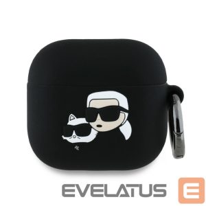 Muud kaubad Karl Lagerfeld  Karl Lagerfeld Silicone Karl&Chaupette Head 3D Case for AirPods 4 - Black 
