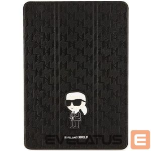 Muud kaubad Karl Lagerfeld  Karl Lagerfeld Saffiano Monogram Ikonik Case for iPad 10.2" 2019 (7th gen.) Folio Magnet Allover Cover - Black 