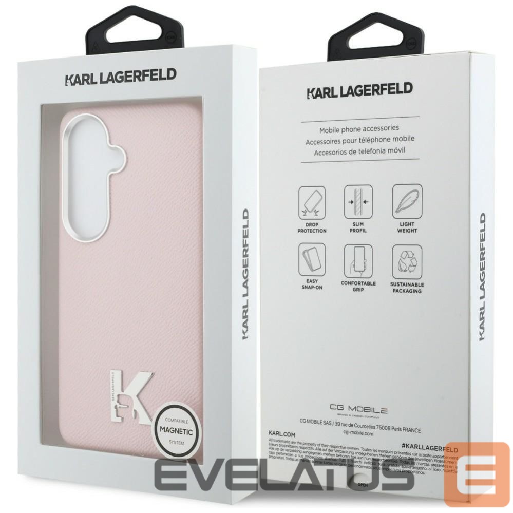 Muud kaubad Karl Lagerfeld Karl Lagerfeld K Metal Logo MagSafe Case for Samsung Galaxy S26 - Pink