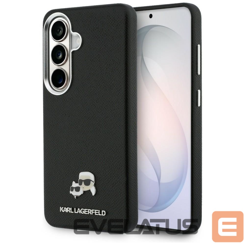 Muud kaubad Karl Lagerfeld Karl Lagerfeld Saffiano Double Heads Metal Case for Samsung Galaxy S26+ - Black