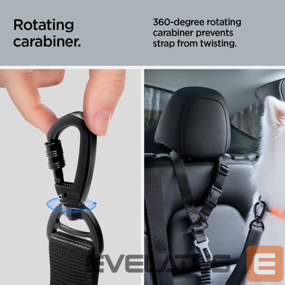 Muud kaubad Spigen Spigen PS100 Universal Pet Seat Belt - Black