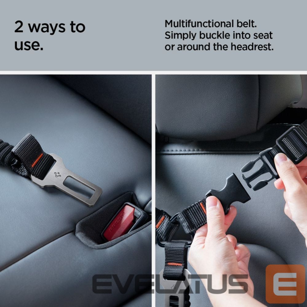 Muud kaubad Spigen Spigen PS100 Universal Pet Seat Belt - Black