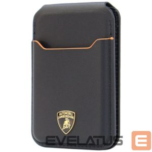 Muud kaubad Audi  Lamborghini D1 Genuine Leather MagSafe mobile phone wallet - black and orange 