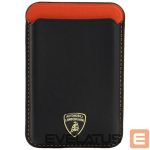 Muud kaubad Audi  Lamborghini Urus D8 Genuine Leather MagSafe Magnetic Phone Wallet - Black and Red 
