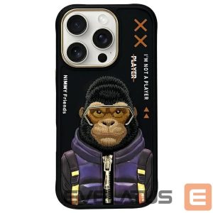 Muud kaubad Nimmy  Nimmy Cool&Cute 2.0 Monkey Case for iPhone 16 Pro Max - Black 