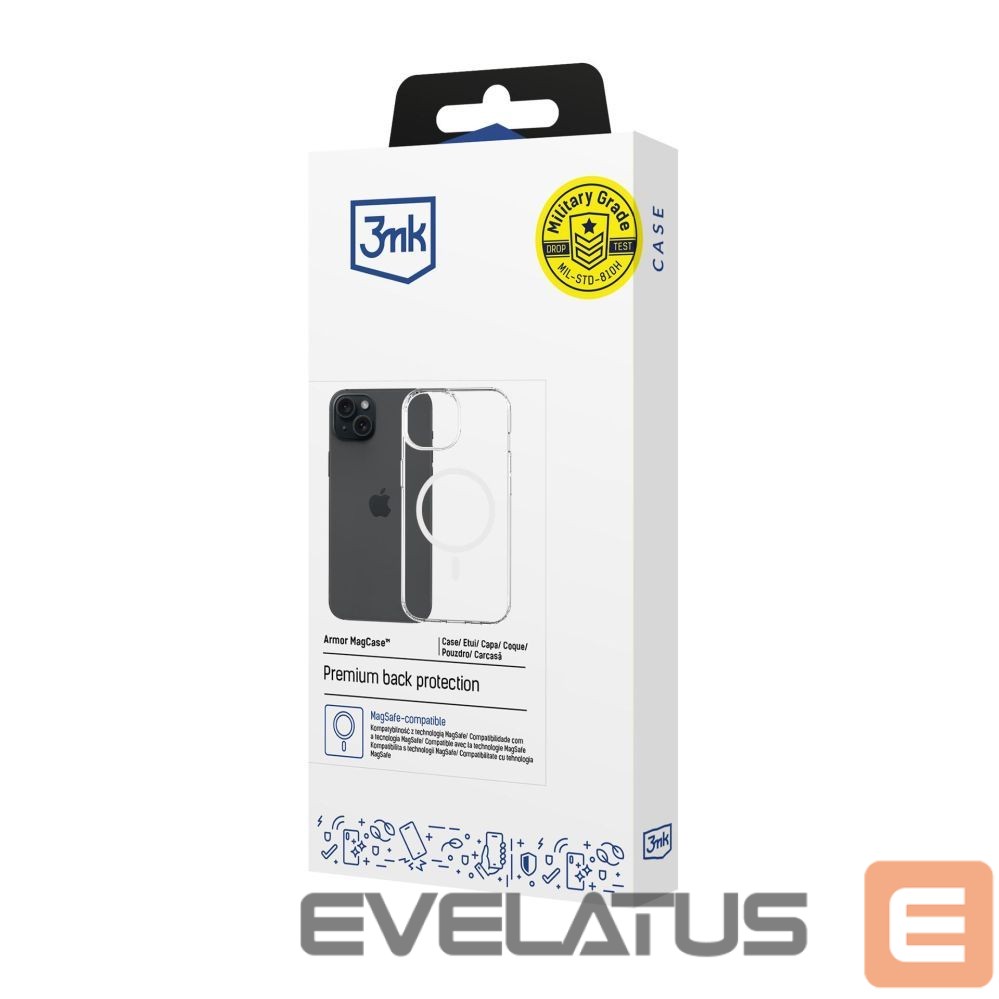 Muud kaubad 3MK 3mk Armor Magcase for iPhone 15 Plus - Transparent