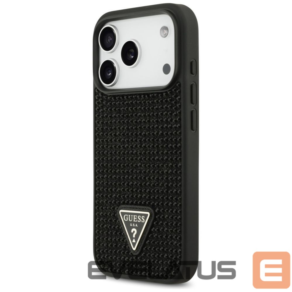 Muud kaubad Guess Guess Rhinestone Triangle Logo Case for iPhone 17 Pro - Black