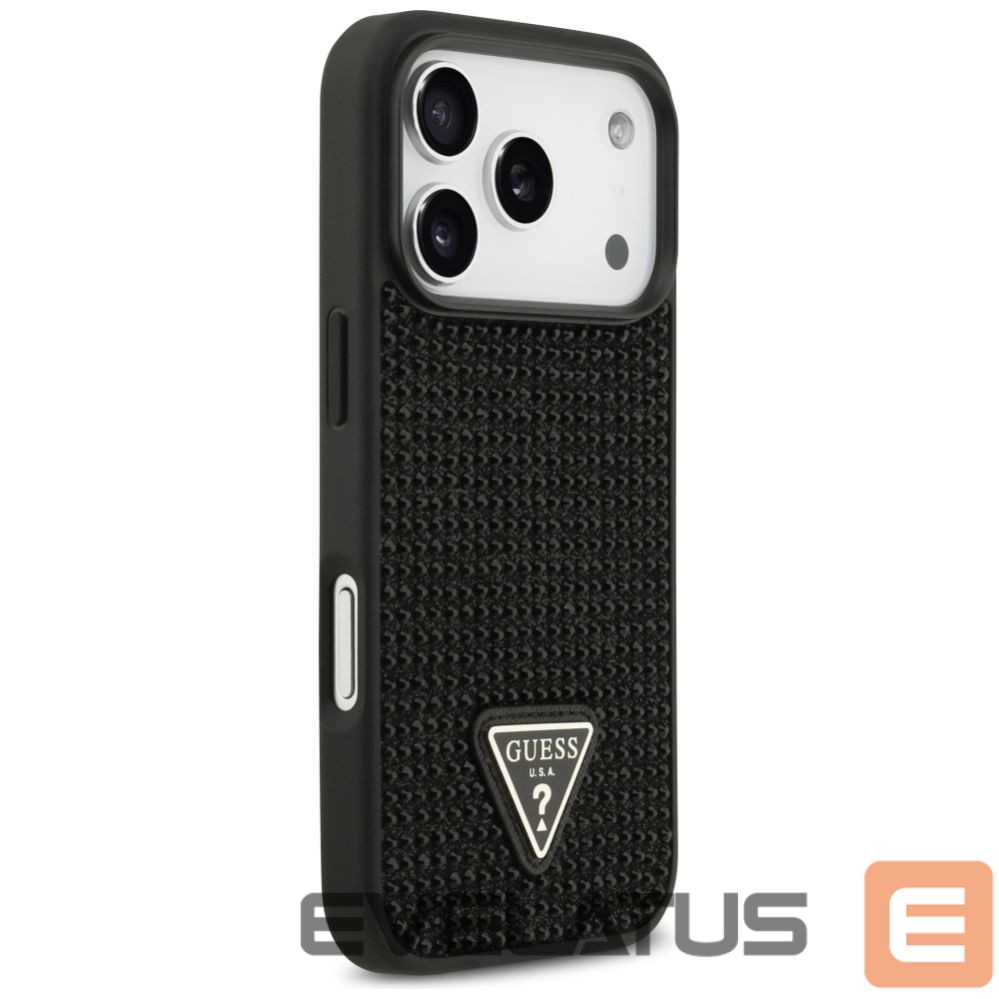 Muud kaubad Guess Guess Rhinestone Triangle Logo Case for iPhone 17 Pro - Black