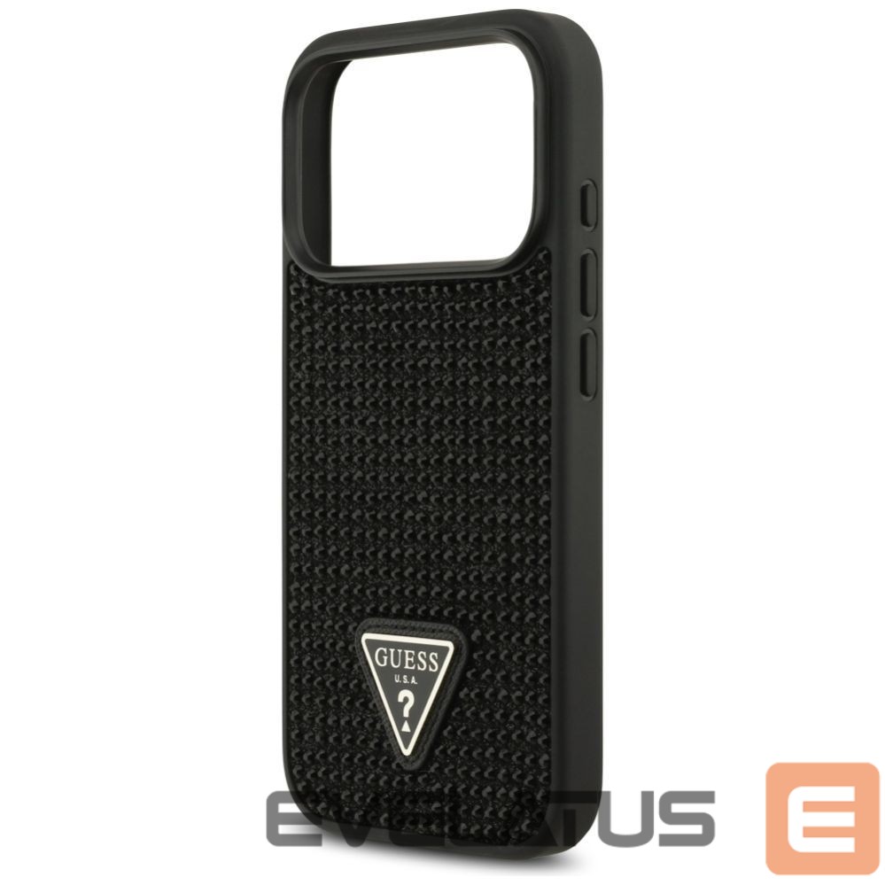 Muud kaubad Guess Guess Rhinestone Triangle Logo Case for iPhone 17 Pro - Black