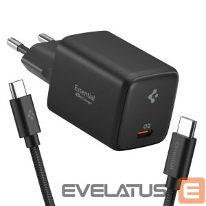 Muud kaubad Spigen  Spigen EE451EU Essential USB-C 45W Wall Charger - Black 