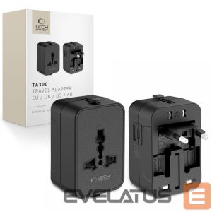 Muud kaubad Tech-Protect  Tech-Protect TA300 Travel Adapter EU / UK / AU - Black 