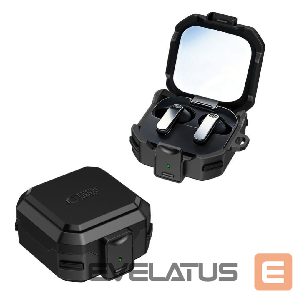 Muud kaubad Tech-Protect Tech-Protect Carbonox MagSafe Case for Samsung Galaxy Buds 4 / 4 Pro - Black