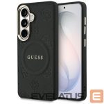Tagakaaned Guess  Guess Saffiano Peony Embossed Ring MagSafe case for Samsung Galaxy S26+ - black 