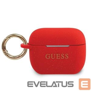 Tagakaaned Guess  Guess GUACAPSILGLRE AirPods Pro cover red/red Silicone Glitter 