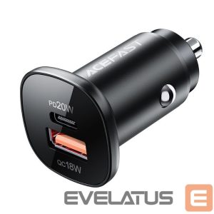 Adaptrid Acefast  Acefast car charger 38W USB Type C / USB, PPS, Power Delivery, Quick Charge 3.0, AFC, FCP black (B1 black) 