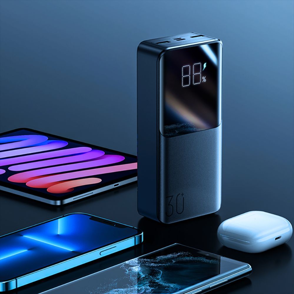 Väline aku Joyroom Joyroom power bank 30000mAh 22.5W PD QC3.0 AFC black (JR-QP193)