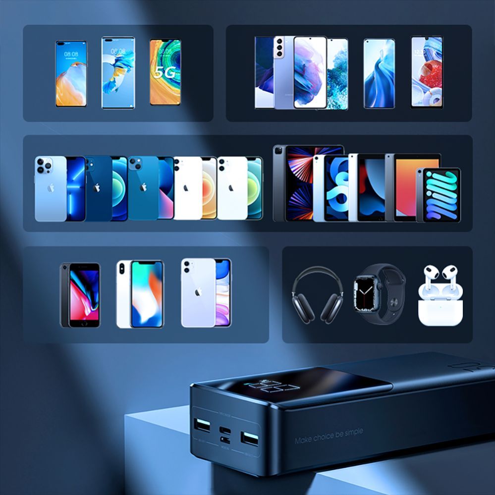 Väline aku Joyroom Joyroom power bank 30000mAh 22.5W PD QC3.0 AFC black (JR-QP193)